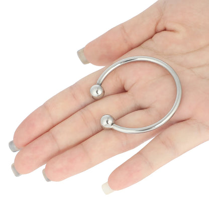 Penis Ring Head Glans Stainless Steel Penis Ring 25-30-35-40mm Semen Cock Ring Sex toys for For Male Penis Enlargement Erection