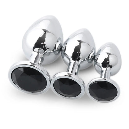 LustLab: 3 Sizes/Set Metal Decorative Plugs