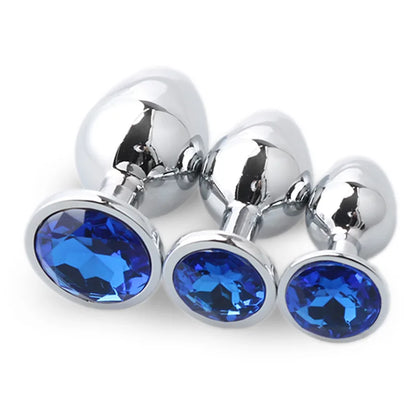 LustLab: 3 Sizes/Set Metal Decorative Plugs