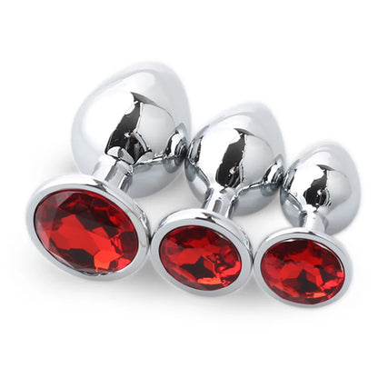 LustLab: 3 Sizes/Set Metal Decorative Plugs