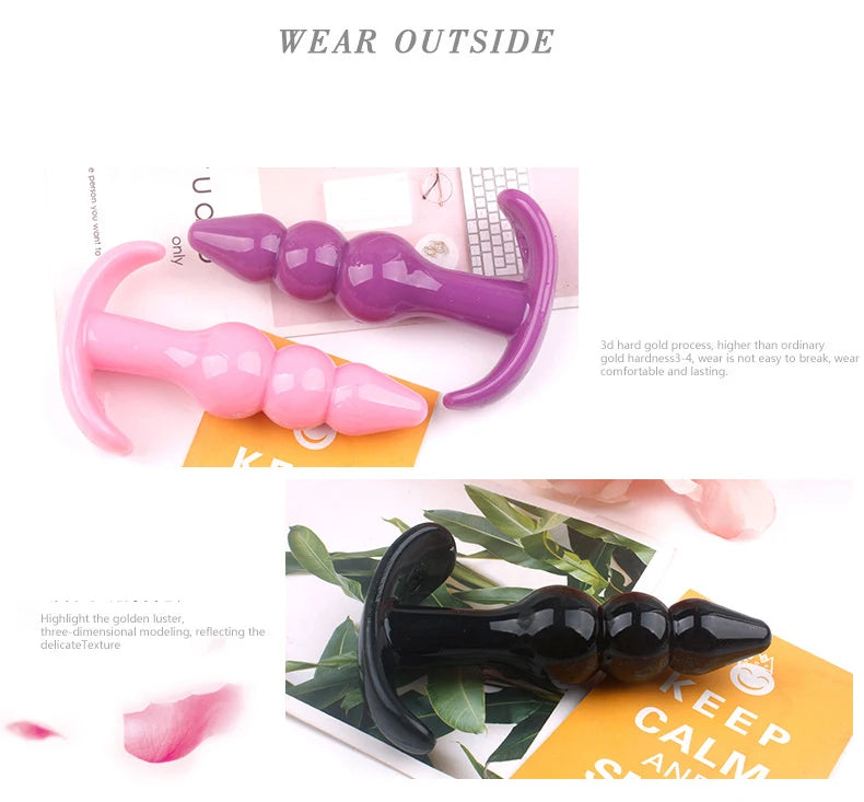 Outdoor Soft Silicone Anal Plug