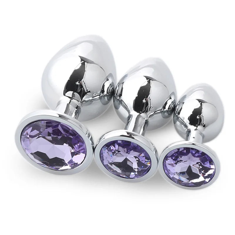 LustLab: 3 Sizes/Set Metal Decorative Plugs