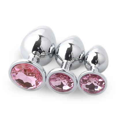 LustLab: 3 Sizes/Set Metal Decorative Plugs