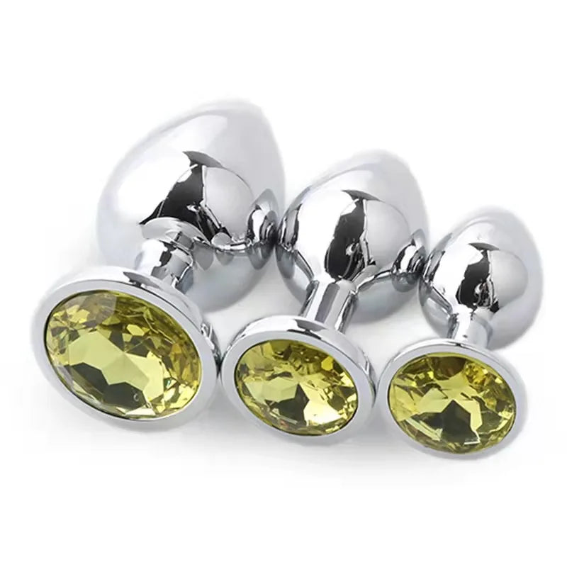 LustLab: 3 Sizes/Set Metal Decorative Plugs