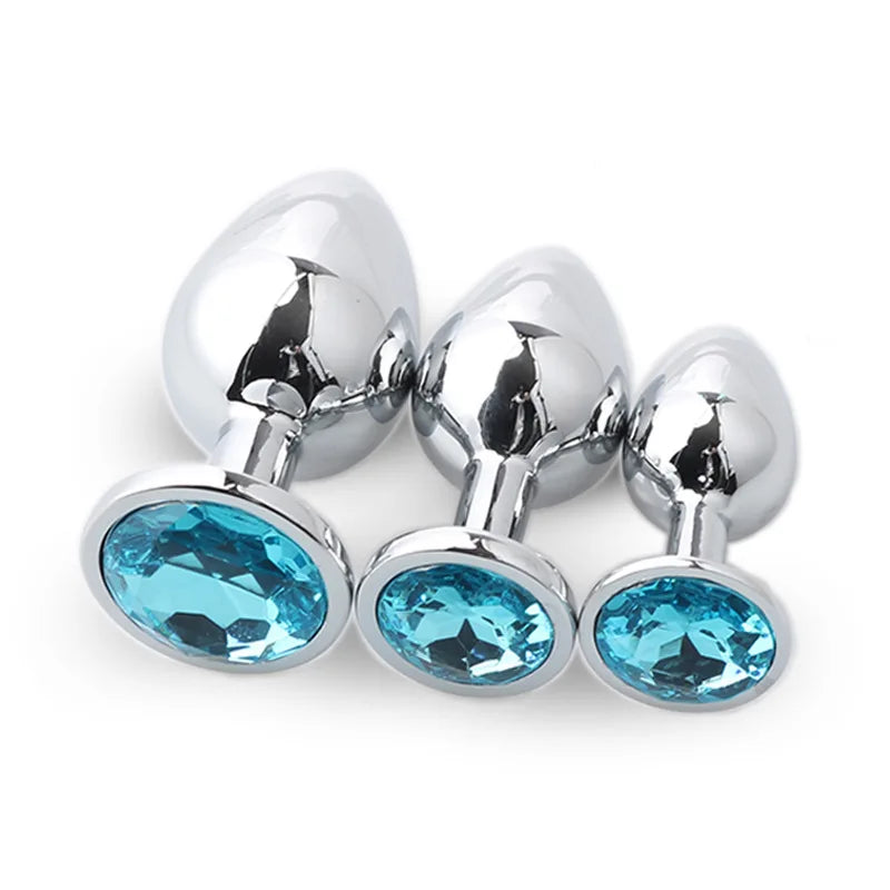 LustLab: 3 Sizes/Set Metal Decorative Plugs