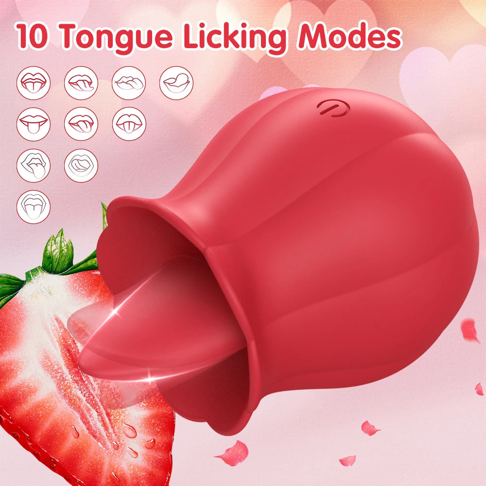 Tongue Licking Clitoris Vibrator for Women Female Masturbator Swing Oral Clit Nipples Stimulator Adult Goods Sex Toy for Women