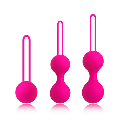 LustLab: Silicone Kegel Exercise Balls – Smart Geisha Ball Set for Pelvic Floor Strengthening