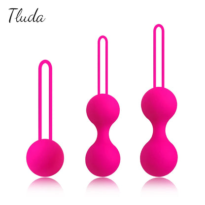 LustLab: Silicone Kegel Exercise Balls – Smart Geisha Ball Set for Pelvic Floor Strengthening