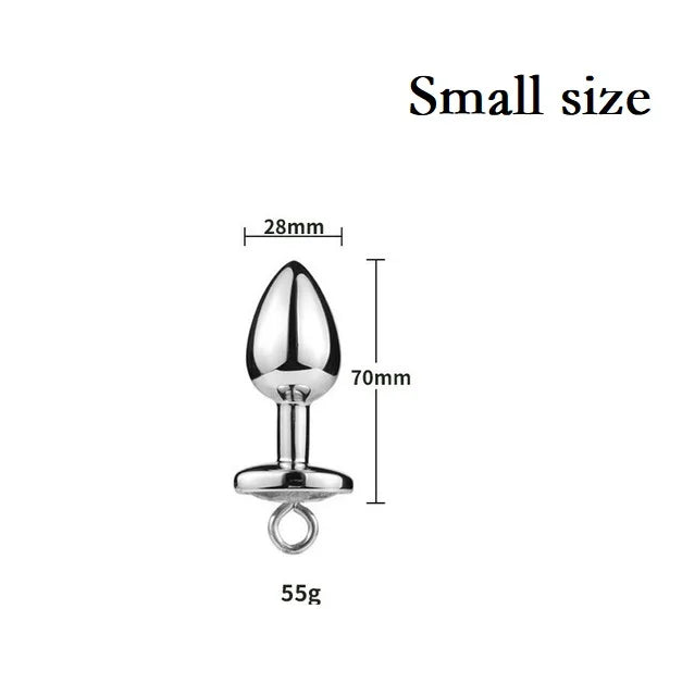 Small Medium Large Anal Beads Butt plug Pearl Nipple Clamps Set With Chain Metal Breast Clip Bondage Slave Couple Game Sex Toy