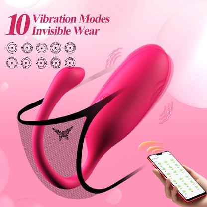 Wireless Bluetooth Vibrator for Women APP Remote Control G Spot Massager Lovers Stimulator Female Panties Sex Toys for Adults