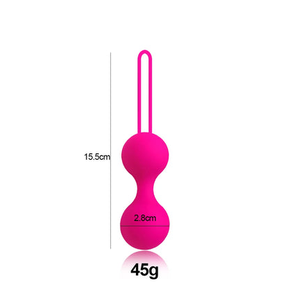 LustLab: Silicone Kegel Exercise Balls – Smart Geisha Ball Set for Pelvic Floor Strengthening