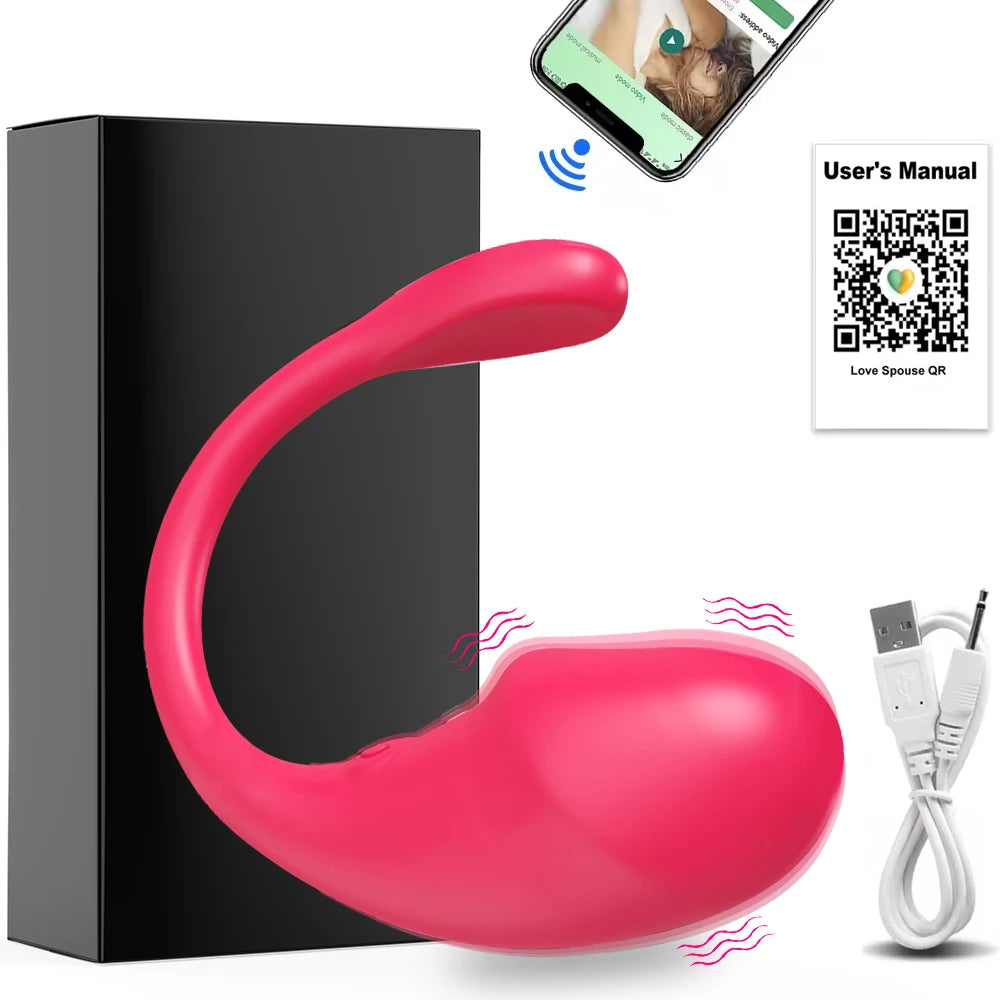 Wireless Bluetooth G Spot Vibrator for Women Dildo APP Remote Control Wear Vibrating Egg Clit Female Panties Sex Toys for Adults